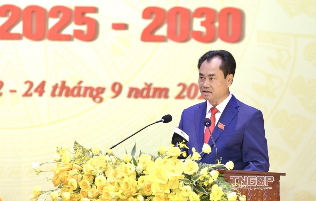 Diễn văn khai mạc Đại hội đại biểu Đảng bộ tỉnh Thái Nguyên lần thứ I, nhiệm kỳ 2025 - 2030